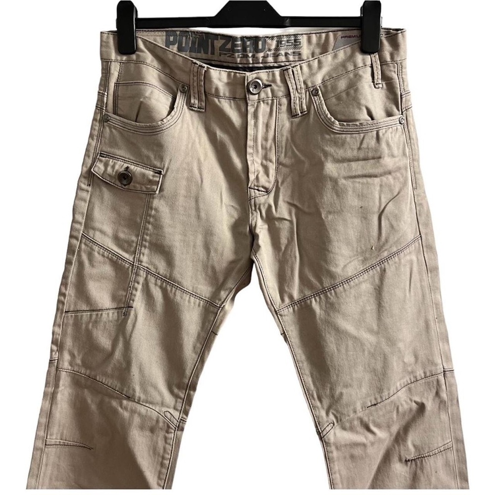 Point zero cargo style tan pants
